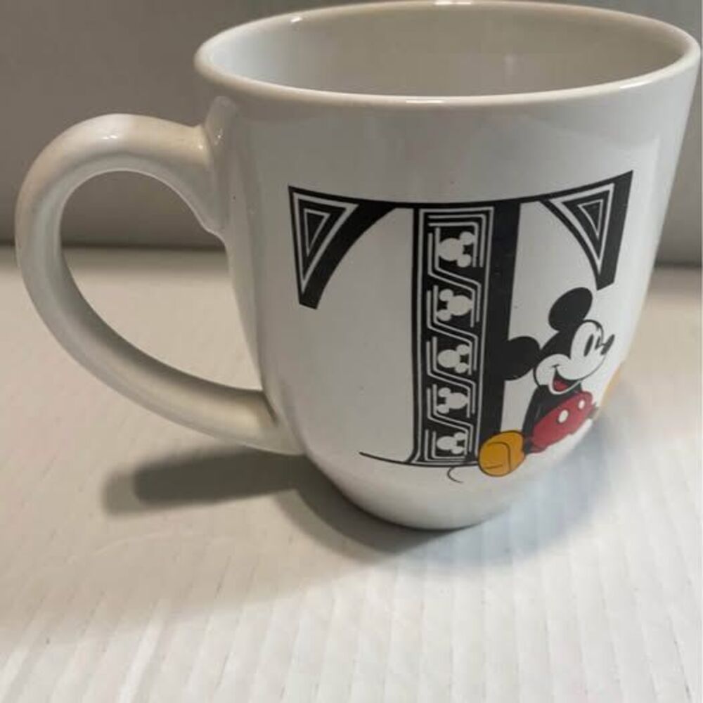 Disney mug letter T $5 Stamford